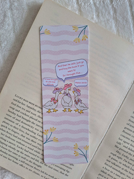 Gossiping geese bookmark