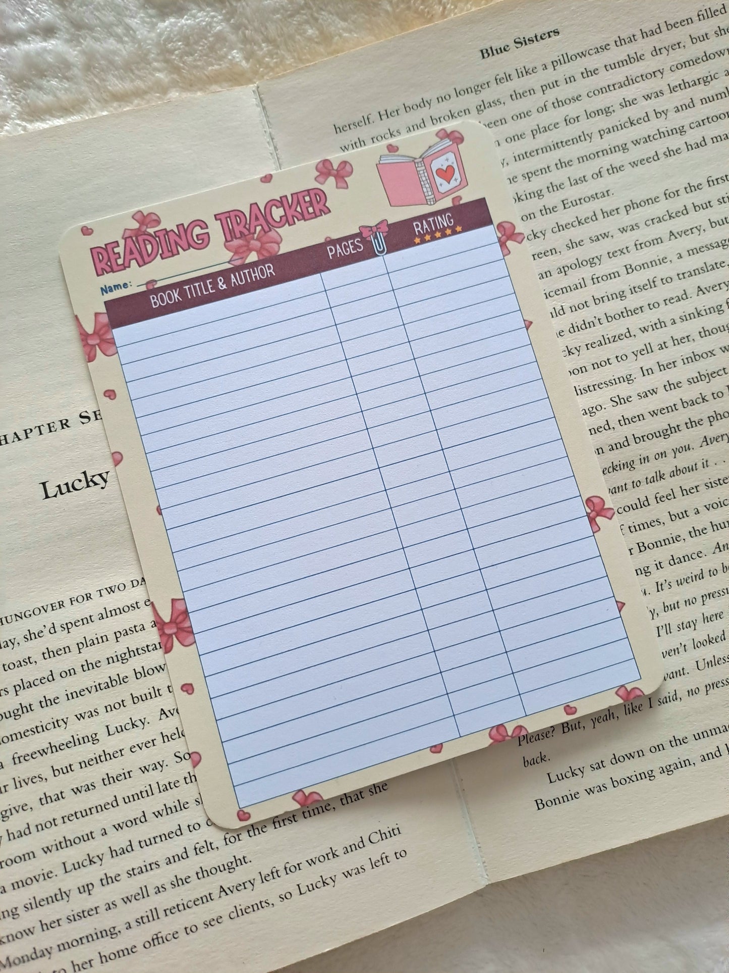 Reading tracker for booklovers - Reading accessories