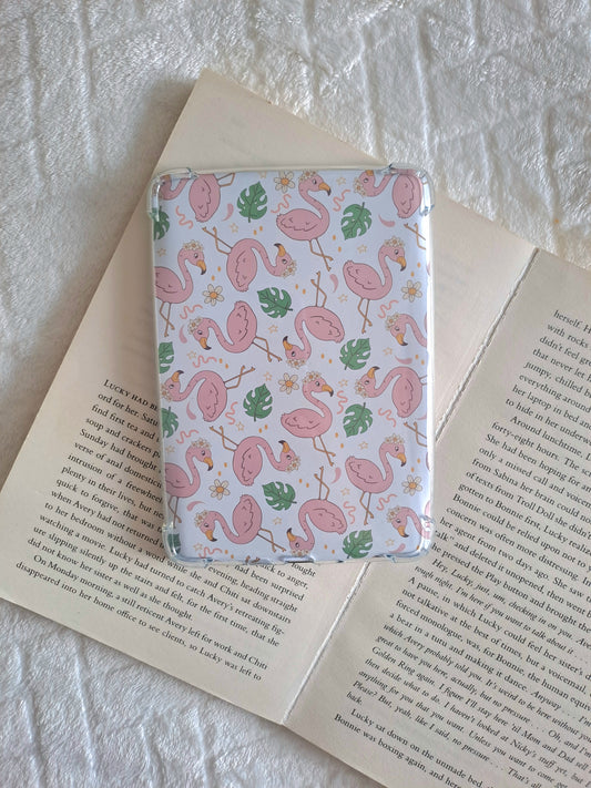 Pink flamingos Kindle skin - Summer reading accessories | Gift for booklover