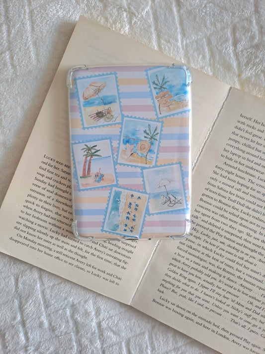 Summer stamps kindle skin - Reading accessories | Gift for booklover