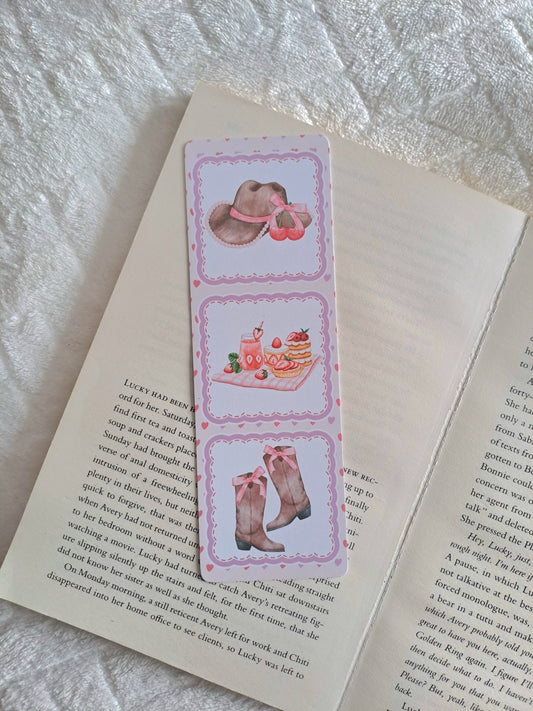 Cowboy Romance coquette bookmark