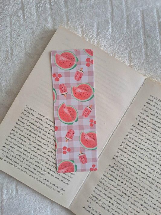 Watermelon picnic bookmark
