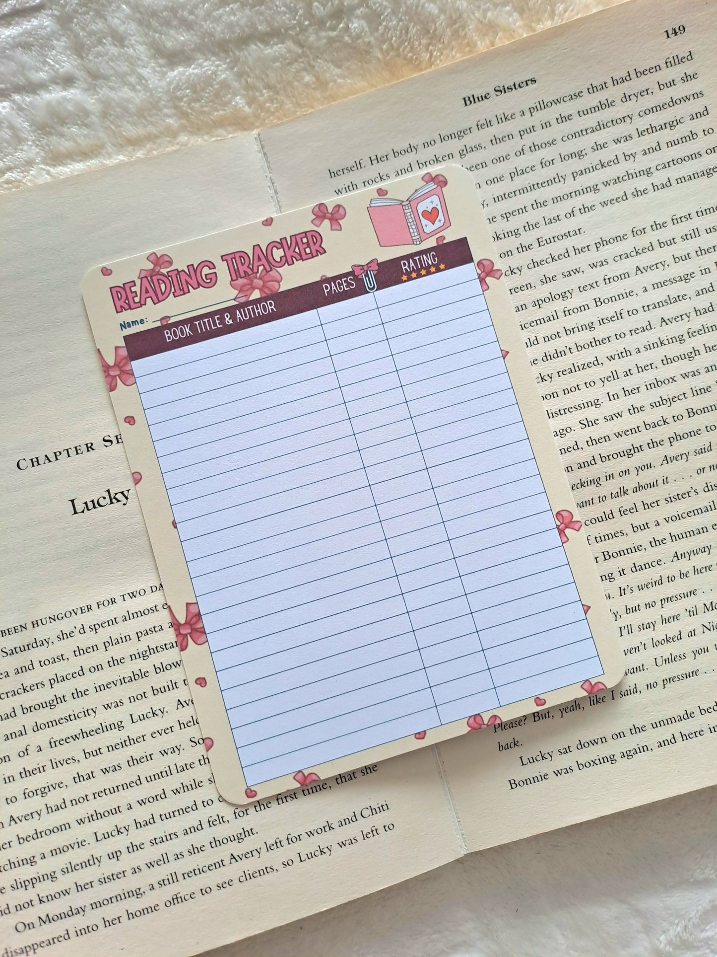 Reading tracker for booklovers - Reading accessories