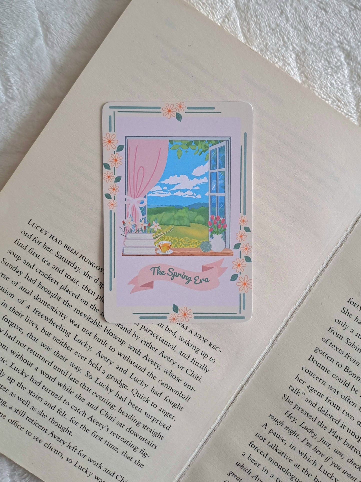 The 'Cries spring era' tarot card bookmark