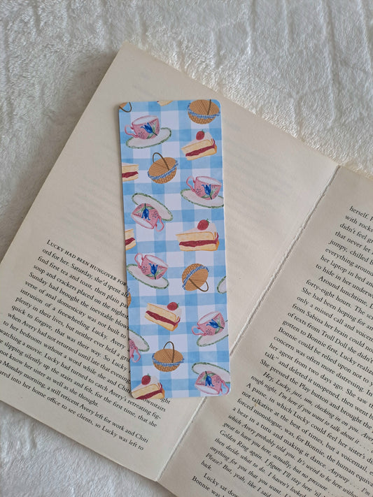 Picnic date bookmark - Tea and cake